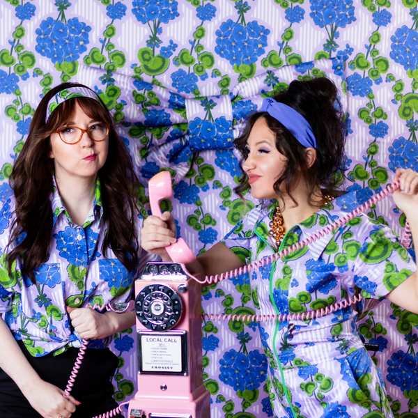 Modflower Wallpaper Jumpsuit in Lavender