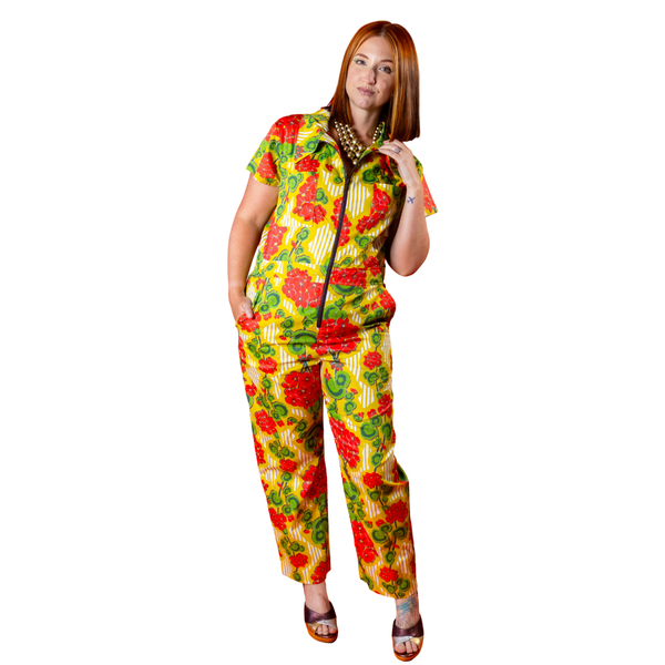 Modflower Wallpaper Jumpsuit in Sunshine