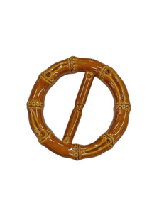 Bamboo Retro Tiki Scarf Ring