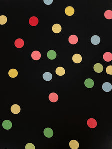 PREORDER - Black Circus Dot Mandarin Collar Tea Timer Top