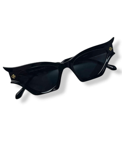 Black Deadly Damsel Vintage Style Sunglasses
