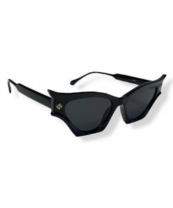 Black Deadly Damsel Vintage Style Sunglasses