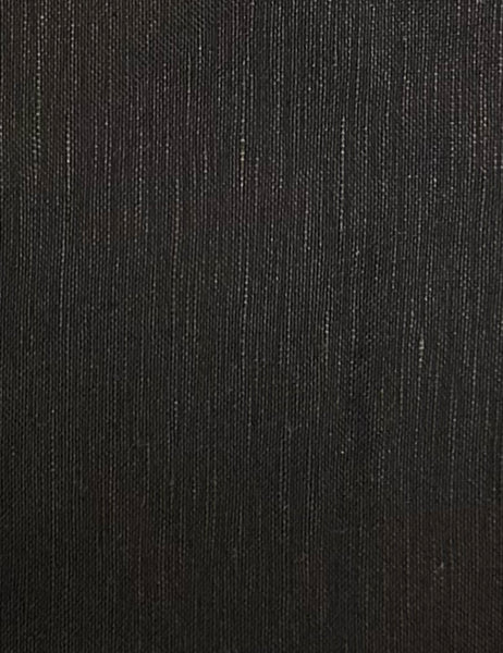 Scout 1940s Solid Black Cotton Linen Wide Leg Trouser