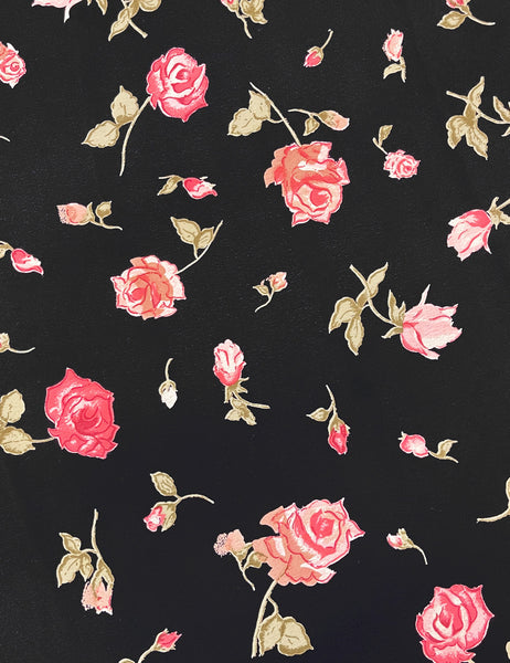 Midnight Roses Vintage Style Marta Halter Swing Dress