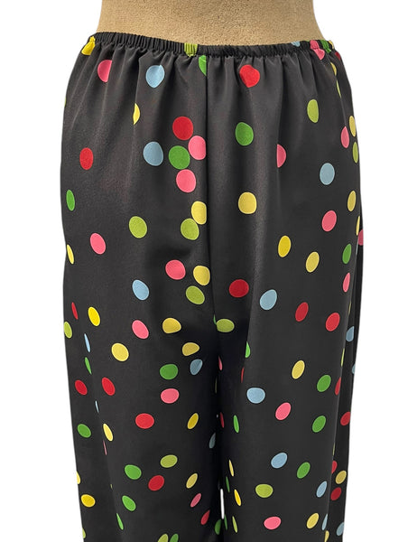 Black Circus Dot High Waisted Palazzo Pants