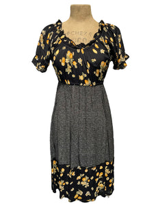 Lemon & Pixie Contrast Sample Prairie Dress Loco Lindo Lemon & Pixie Contrast Sample Prairie Dress Loco Lindo