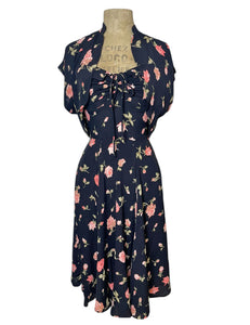 Midnight Roses Vintage Style Marta Halter Swing Dress Loco Lindo Midnight Roses Vintage Style Marta Halter Swing Dress Loco Lindo