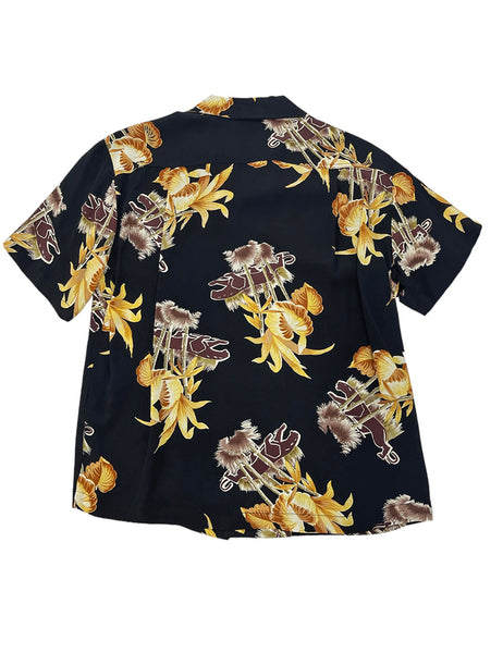 Black & Tan Panther Print Men's Sonny Button Up Shirt