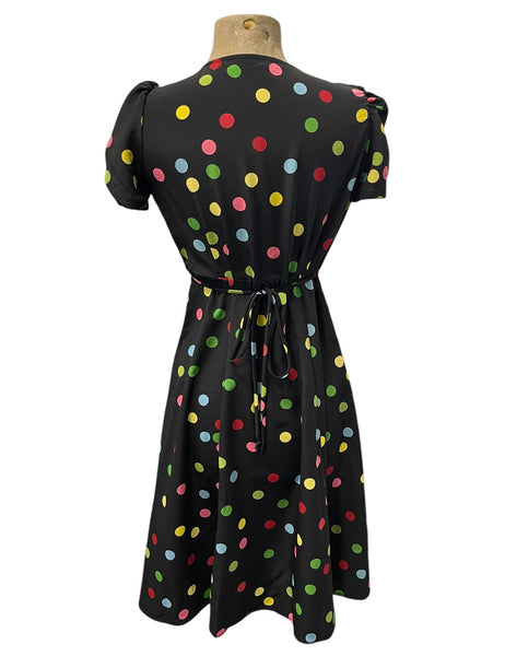 Black Circus Dot Retro Inspired Rita Dress