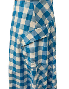 Scout Blue Gingham Shawl Collar Meadow Dress