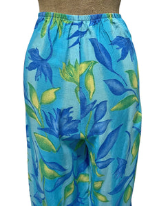Blue Lagoon High Waist Palazzo Pants