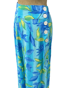 Blue Lagoon High Waist Palazzo Pants
