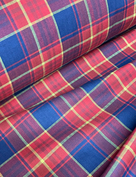 Scout Perfectly Plaid 1940s Style Shawl Collar Meadow Dress