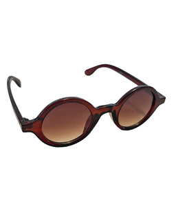 Brown Classic 1940s Style Round Sunglasses