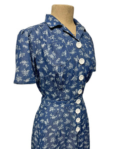 Scout for Loco Lindo Denim Printed Chambray 1940s Pacific Coveralls
