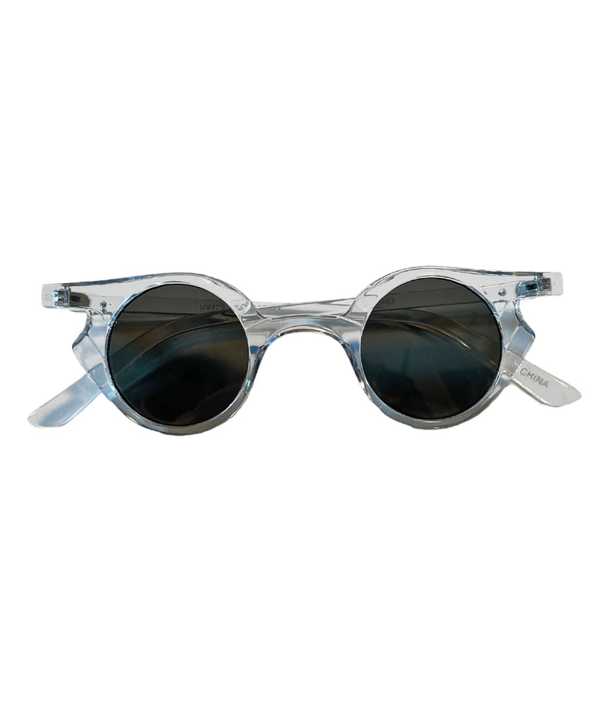 Clear 1930s Small Unique Round Vintage Style Sunglasses Loco Lindo