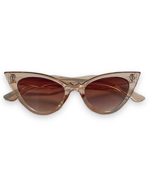 Clear Peach Bat Attack Cat Eye Sunglasses