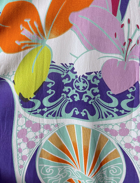 Aqua Abstract Artist Retro Rita Dress