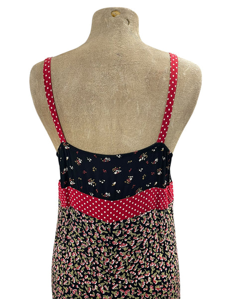 Contrast Cherry Print Maxi Sundress Sample