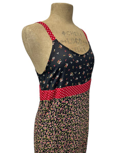 Contrast Cherry Print Maxi Sundress Sample