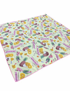 Cool Green Pineapple Princess Square Hair & Neck Scarf