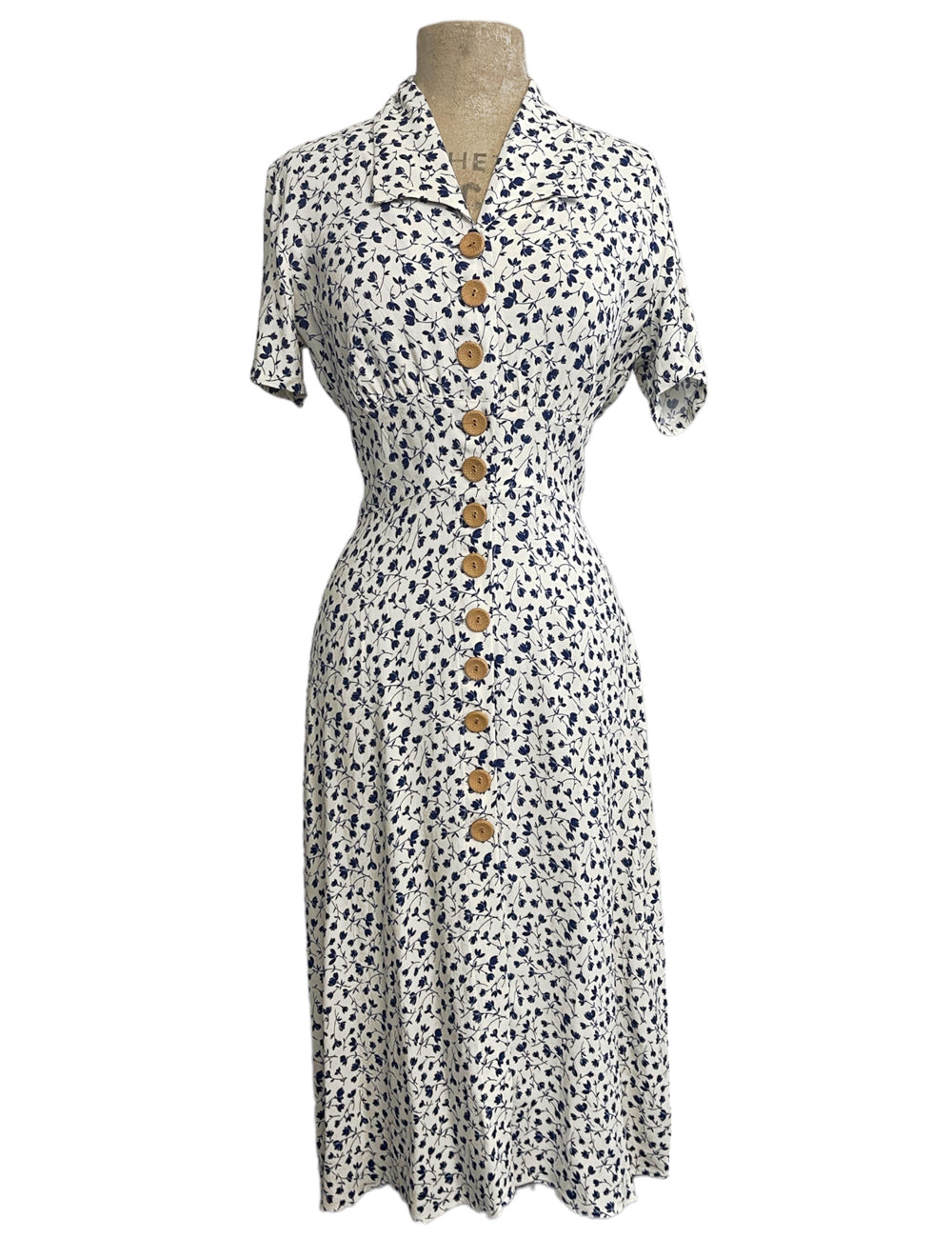 Button up dress vintage top