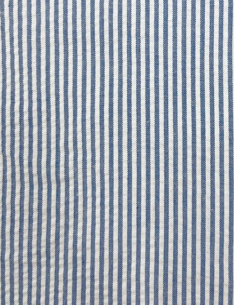 PREORDER - Scout for Loco Lindo 40s Style Denim Blue Seersucker Willow Dress