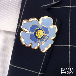 Big-Blue Boutonnière Pin