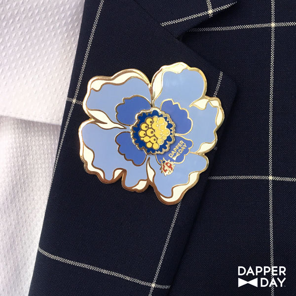 Big-Blue Boutonnière Pin