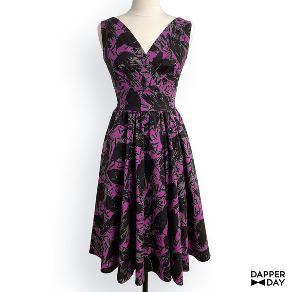 'Kyōsai Crows’ print Cotton Poplin Fabric