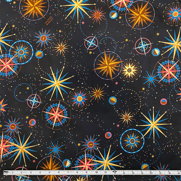 'Celestial Compass' Cabana Shirt in Cotton