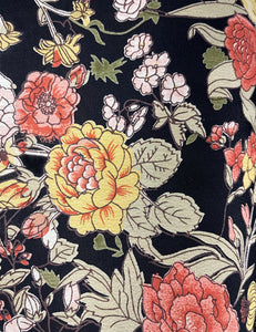 Fall Floral 1930s Style Venice Beach Swing Dress