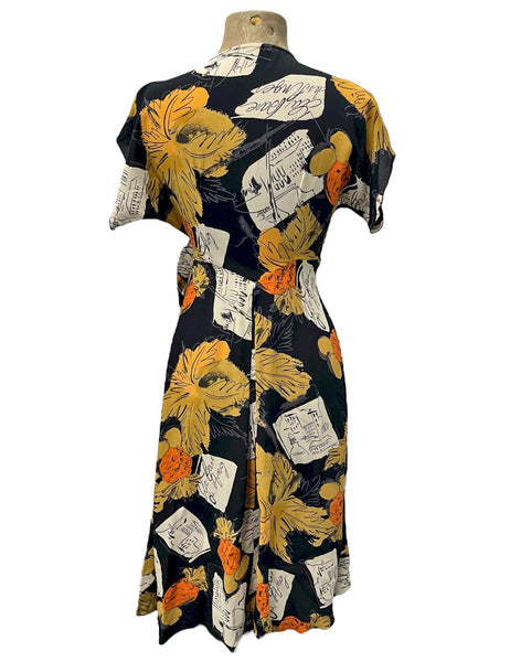 Limited Run - Autumn in Paris Cascade Wrap Dress