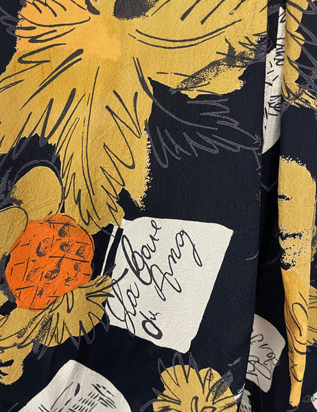 Limited Run - Autumn in Paris Cascade Wrap Dress