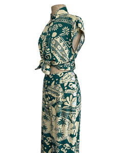 Soft Rayon Green South Seas Tea Timer Top