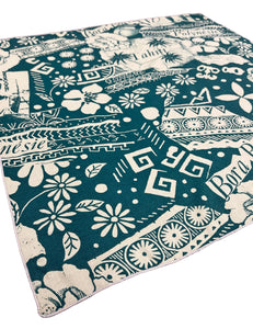 Green South Seas Square Hair & Neck Scarf