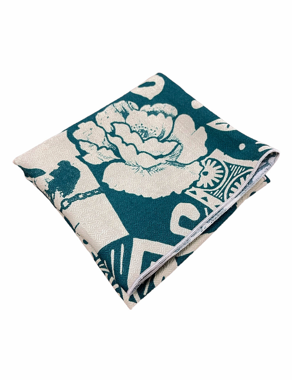 Green South Seas Square Hair & Neck Scarf