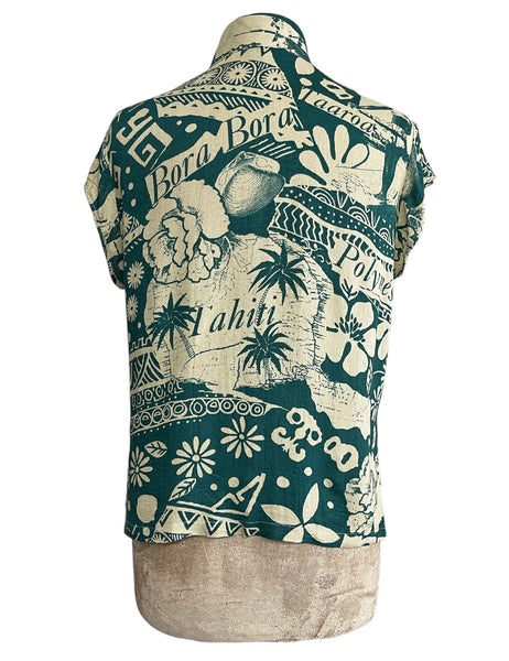 Soft Rayon Green South Seas Tea Timer Top