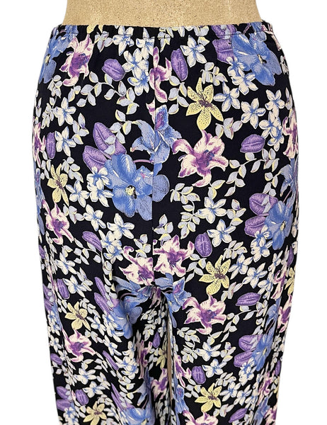 Hawaiian Nights Floral High Waist Palazzo Pants
