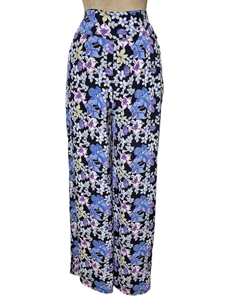 Hawaiian Nights Floral High Waist Palazzo Pants