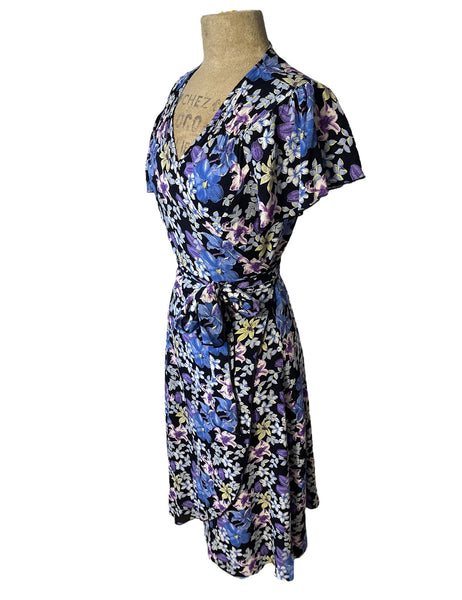 Hawaiian Nights Floral Biasa Wrap Dress