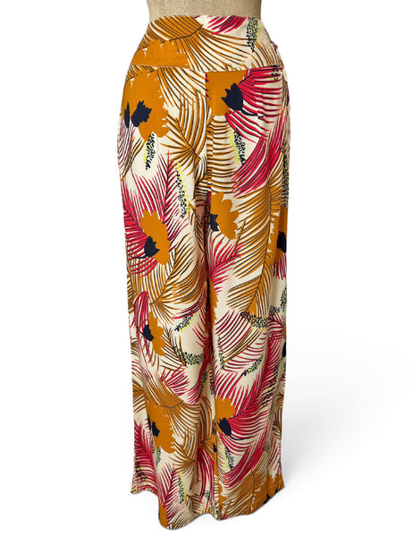 Island Sunset 1940s Style High Waisted Palazzo Pants