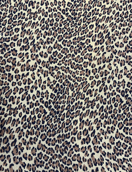 Leopard Print Retro Babaloo Wrap Crop Top