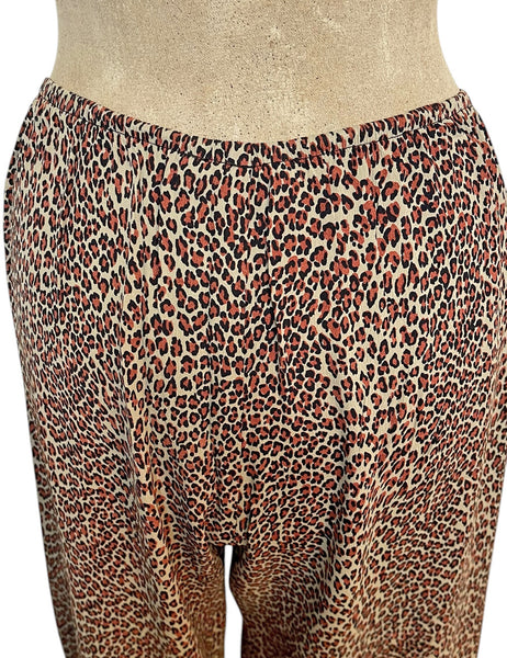 Leopard Print Retro Louise Lounge Capri Pant