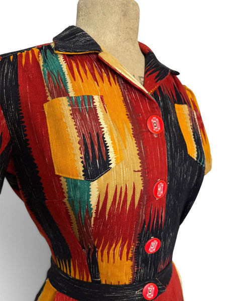 Limited Edition Serape Stripe Heavy Cotton 1940s Pacific Coveralls