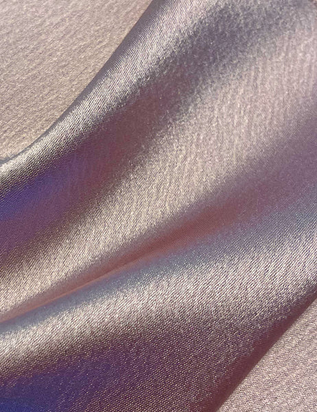 Dusty Mauve Satin 1930s Elegant Shawl Collar Robe