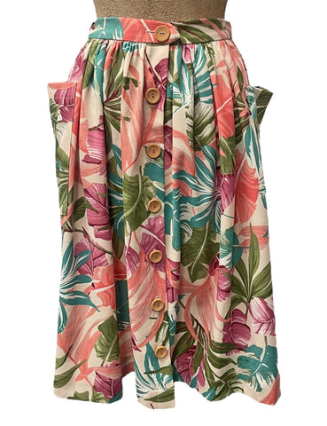 Scout Miami Tropics Print 1940s Style Petunia Skirt