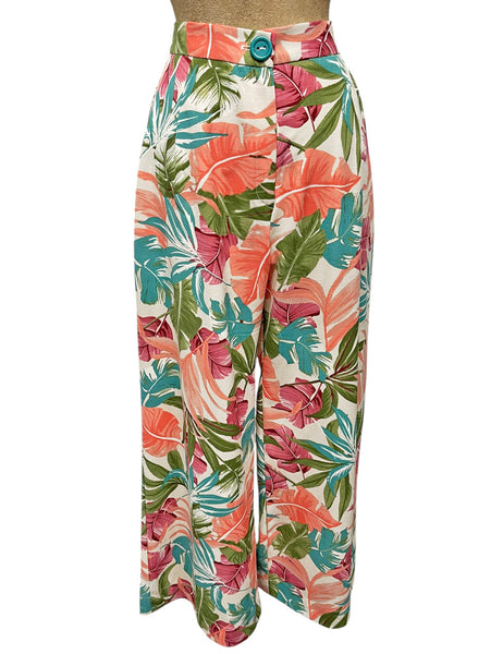 PREORDER - Scout Miami Tropics Linen 1940s Trail Trouser Pant