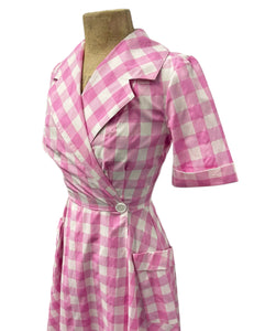 Scout Pink Gingham Shawl Collar Meadow Dress