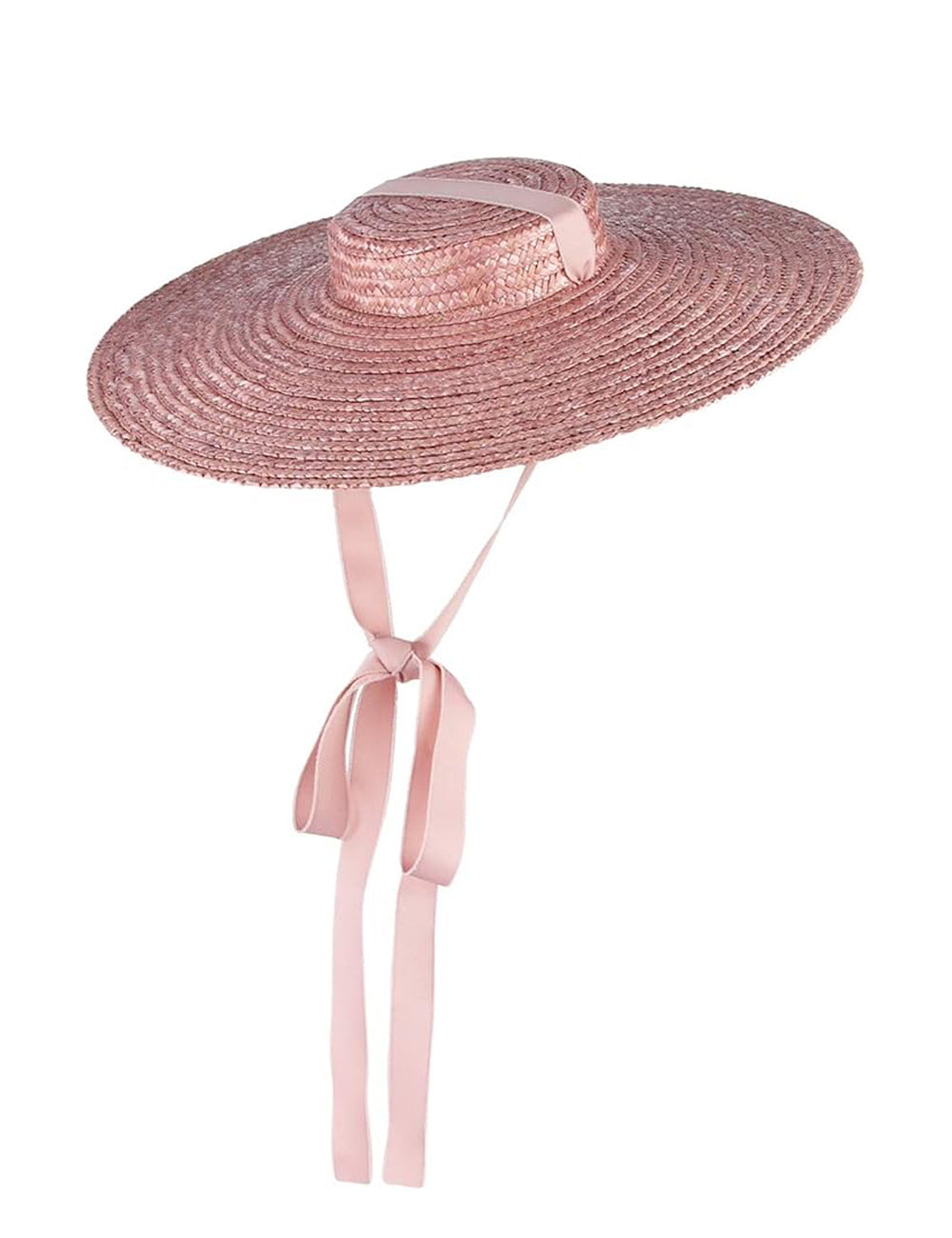 Pink Vintage Style Woven Sun Hat